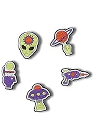 Crocs Unisex Extra Terrestrial 5 Pack Schoen Charms, One Size, , Eén maat