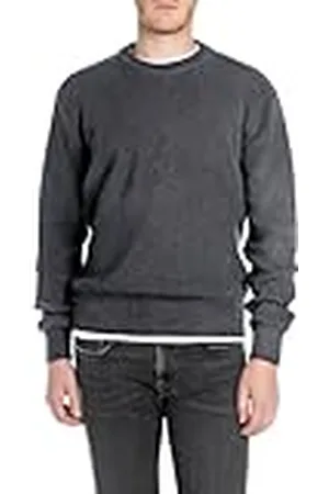 Replay Heren basic trui katoen, , XS