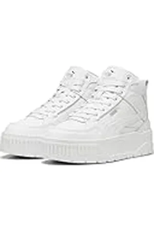 PUMA Karmen II Idol Mid Sneakers voor dames, Wit Zilver, 41 EU