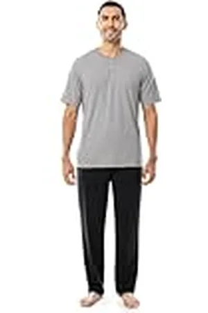 Fruit Of The Loom Heren 2-delige jersey gebreide pyjama set, , XL