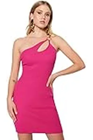 Trendyol Dames Bodycon getailleerde gebreide jurk, ,34, , 32