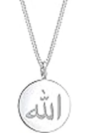 Elli Halsketting dames karakter geo symbool in 925 sterling verguld