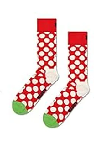 Happy Socks Big Dot Snowman Sock, Kleurrijke en Leuk, Sokken voor Dames en Heren, Veelkleurig (36-40)