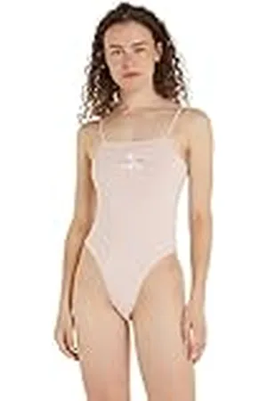 Calvin Klein Jeans Dames Monologo Strappy Body Andere Gebreide Tops, , XXL