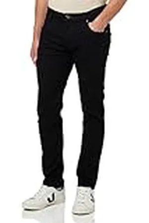 Bugatti Heren Jeans Zwart Regular Fit Five-Pocket Katoen Power Stretch Denim