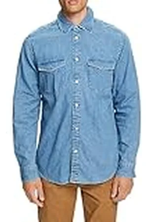 ESPRIT Heren overhemd, 903/Blue Light Wash., XS