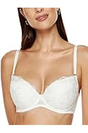 Gorteks Lingerie Cherie-B1 Push-up beha, borduurwerk, damesbeha met beugel, comfortabele push-up, klassieke beha - 70A, , , 70A