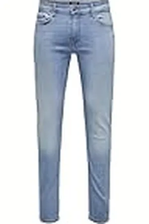 Only & Sons Mann Slim Fit Denim Broek Strech Gebleekte Ontwerp Jeans ONSLOOM, Colour: , Size:32W / 30L, Beenlengte:L30