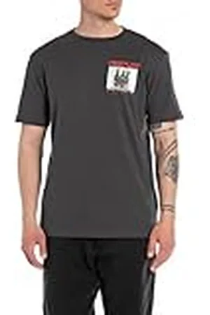 Replay Heren T-shirt met korte mouwen van katoen, , XS