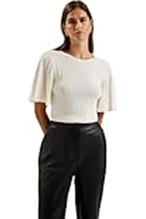 Ted Baker Dames Wmk-iivanna-ronde hals geribbelde mouw gebreide top blouse, , 38