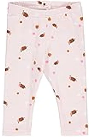 Green Cotton Bumblebee Leggings voor babymeisjes, , 92 cm