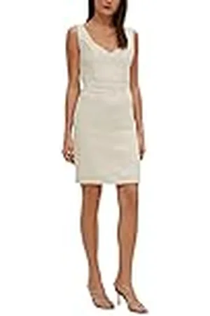 Comma, Dames korte jurk, 0810 beige, 32
