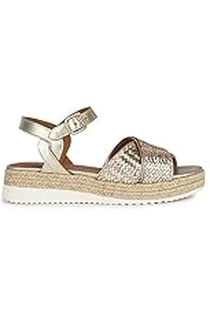 Geox D Eolie espadrille sleehak sandalen voor dames, , 38 EU