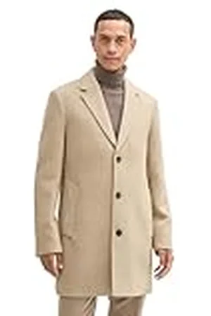 TOM TAILOR Wollen herenjas met knoopsluiting, , L