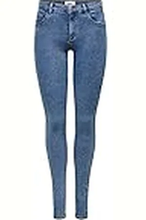 ONLY Dames Flanellen broek Onlrain Life Reg Skinny Dnm Noos , ,M / 32L