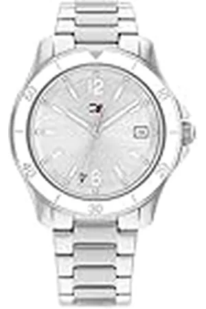 Tommy Hilfiger Analoog kwartshorloge voor dames met zilveren roestvrijstalen armband - 1782512, , armband