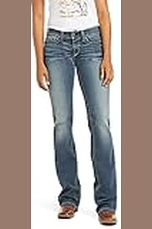 Ariat Dames R.e.a.l. Mid Rise Bootcut Jean, Oceaan, 58 NL/Kort