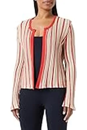 NAEMI Dames Cardigan 11026972-NA01, rood meerkleurig, M, , M