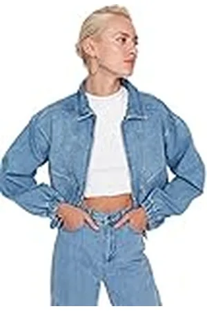 Trendyol Dames Overhemd kraag effen normale jas jas, , XS, , XS