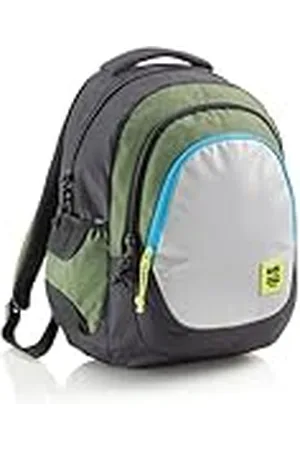 Miquelrius Rugzak Triple Berlin Recycl, Rider Green, schoolrugzak, uniseks, kinderen, meerkleurig, 420 x 310 x 190 mm, Meerkleurig, 420x310x190 mm