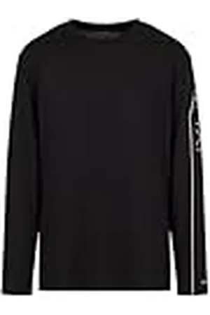 Armani Exchange Heren T-shirt met lange mouwen met geborduurd Ax Logo Down The Arm Regular Fit Pima Cotton Jersey T-shirt, , L