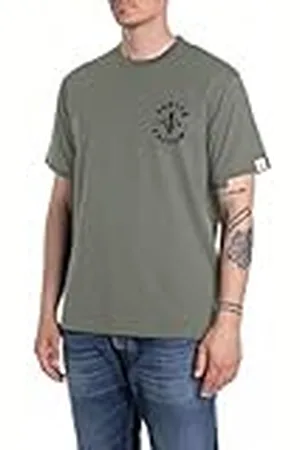 Replay Heren Regular Fit T-shirt van katoen, , XXL