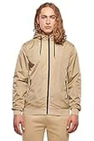 Build Your Brand Herenjas Windrunner unionbeige/zwart S, , S