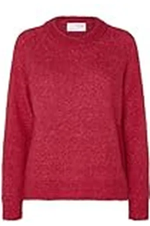 SELECTED Dames Slflulu Ls Knit O-Neck B Noos Pullover, , XS