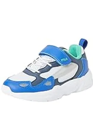 Fila Ventosa Cb Velcro Kids Sneakers voor kinderen, uniseks, White Navy Surf The Web, 34 EU
