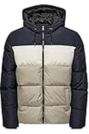 Only & Sons Onsmelvin Life Hood Puffer Jacket OTW Vd Gewatteerde jas voor heren, , XL