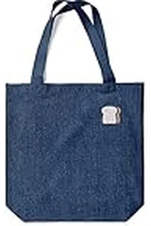 Green Fish Denim-draagtas, bedrukt, boodschappentas, machinewasbaar, opvouwbaar, handtas van jeans met handgrepen, 38 x 42 cm, , Eén maat, modern