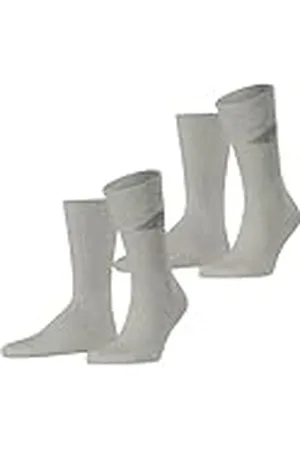 ESPRIT Heren Sokken Unisex Logo Multipack M So katoen gedessineerd 2 paar, , 43-46