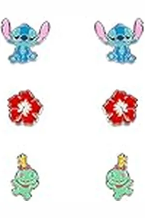 Disney Lilo & Stitch Trio Earing Set SF00468SL, Messing
