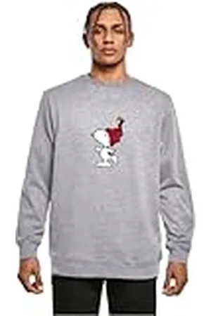 Merchcode Heren Crewneck Peanuts Snoopy met Gebreide Hoed Basic Crewneck, Regular Fit, S, , S