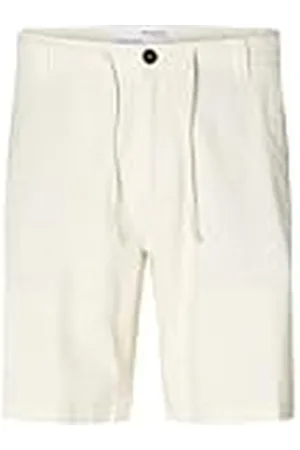 SELECTED ONLY Slhregular-brody linnen shorts voor heren, , XL