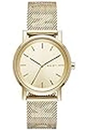 DKNY Soho driehandig roestvrij stalen horloge in goudkleur