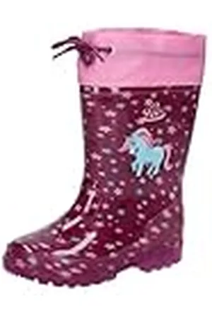 LICO Jongensmeisje Power Blinky regenlaars, Lila/Rosa/Türkis, 10 UK Kind, , 10 UK Child