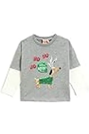 Koton Babyboys Christmas Thema Long Double Layer Sleeve Sequined Detail Crew Neck T-shirt, , 6-9 Maanden