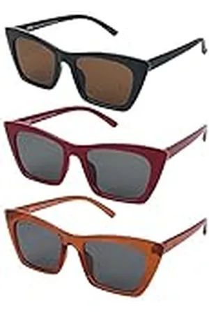 Urban classics Uniseks zonnebril Tilos 3-pack zonnebril, , One Size