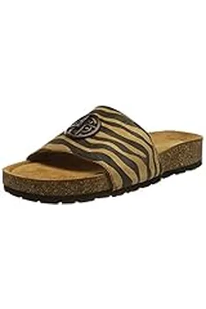 Bugatti Dames 432A6P823800 Sandalen, Black/Light Brown, 39 EU