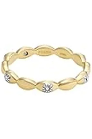 Fossil Dames Sutton gouden roestvrijstalen ring, JF047967106, Roestvrij staal, Geen edelsteen