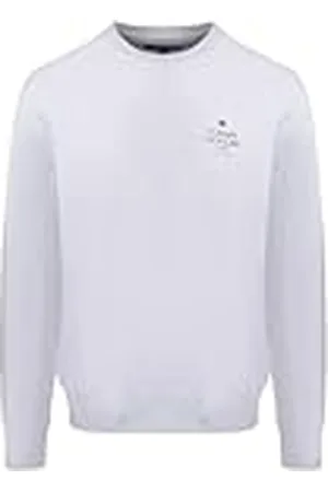 Tommy Hilfiger Heren HILFIGER STACK SWEATSHIRT MW0MW35524, Pullover Sweatshirt, Wit, XL, , XL