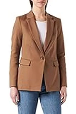 Comma, Damesblazer met lange mouwen, bruin (8493), 44 Grote maten