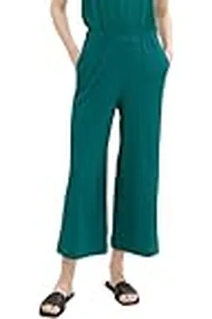 TOM TAILOR Basic Culotte damesbroek met structuur, , S