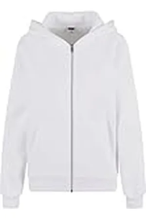 Urban classics Damestrui met capuchon, fluffy zip hoody, pluizige capuchontrui met ritssluiting voor vrouwen, losse pasvorm, , 3XL