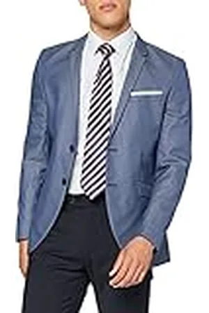 SELECTED Heren Shdone-maze M. Blue Struct. Blazer Sts pak jas