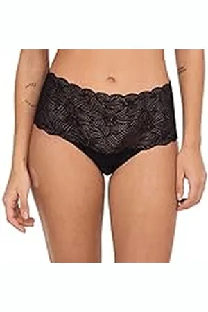 Chantelle Dames Softstretch hoge taille en kanten slip, , Eén Maat