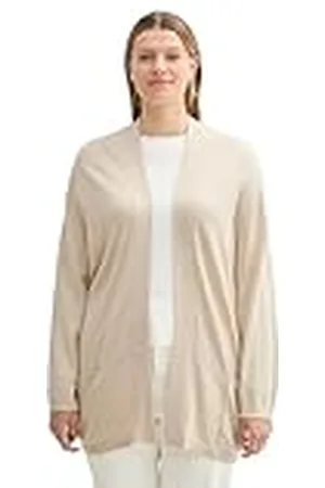 TOM TAILOR Dames Plussize Cardigan Gebreid, , 54 Grote maten