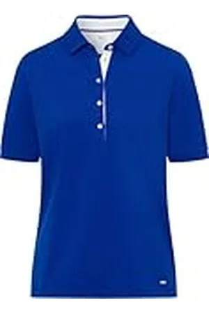Brax Dames Style Cleo Polo PIQUÉ SOLID Polohemd, Blue, 36, , 36