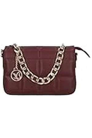 Caprice Schoudertas voor dames, van leer, klein, rood